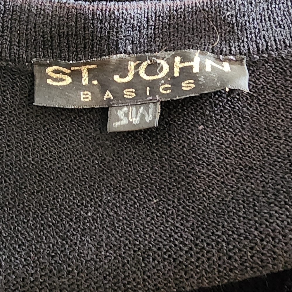 St.John Basic Black Blouse Size L - image 3